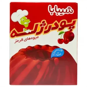 پودر ژله میوه های قرمز شیبابا 100 گرمی