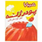 پودر ژله موز و توت فرنگی شیبابا (100 گرم)